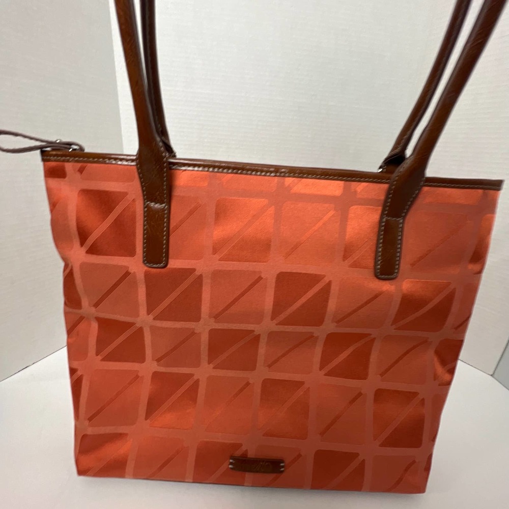 Nine & Co NWOT Tote Bag w/ orange Pattern